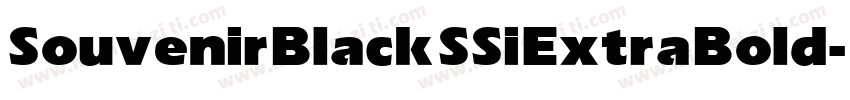 Souvenir Black SSi Extra Bold字体转换